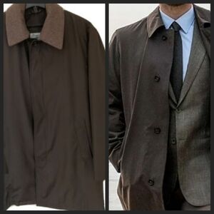 NEW! LONDON FOG Signature Removeable Lining Overcoat 44L.